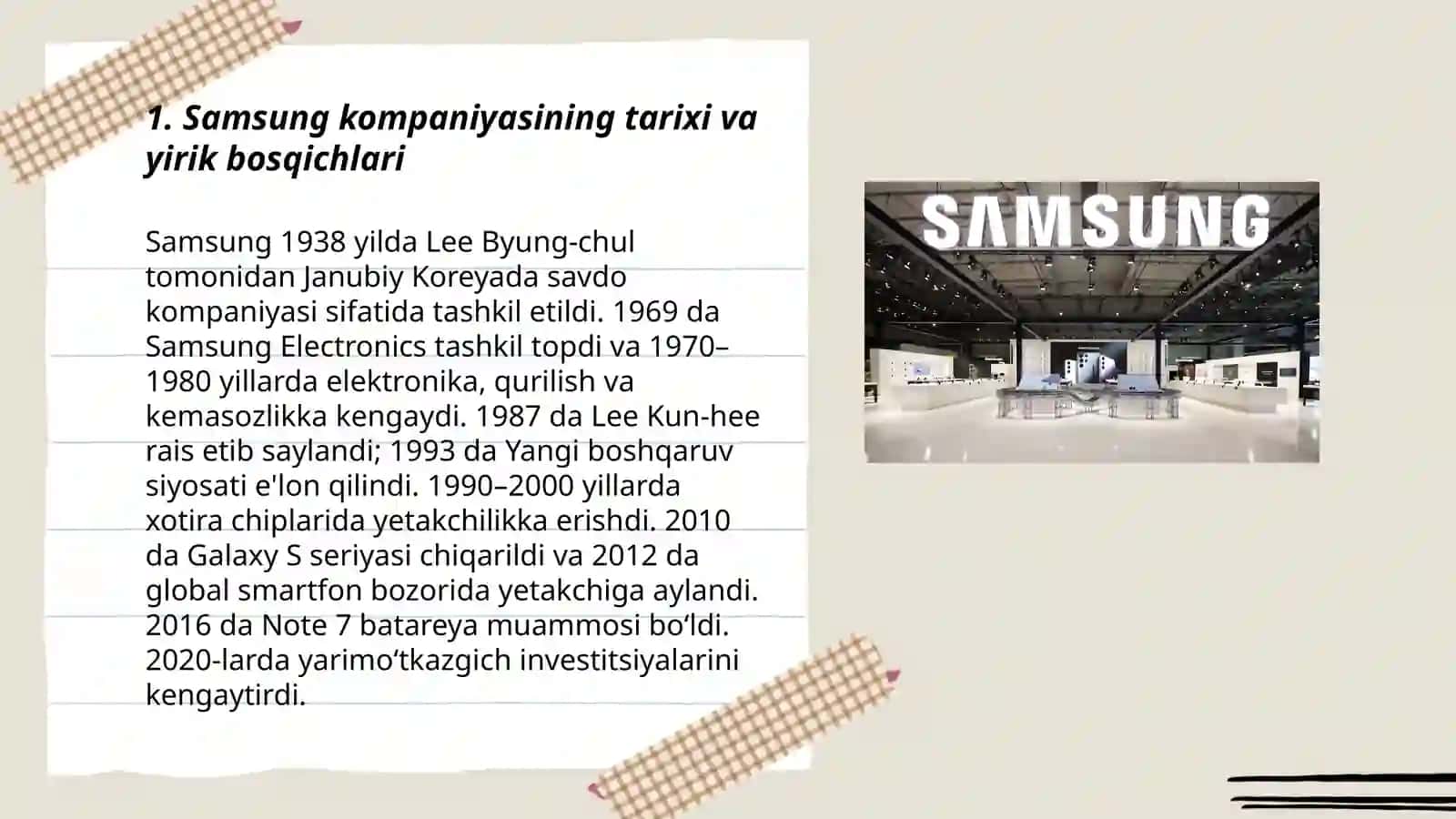 Samsung kompaniyasi 3