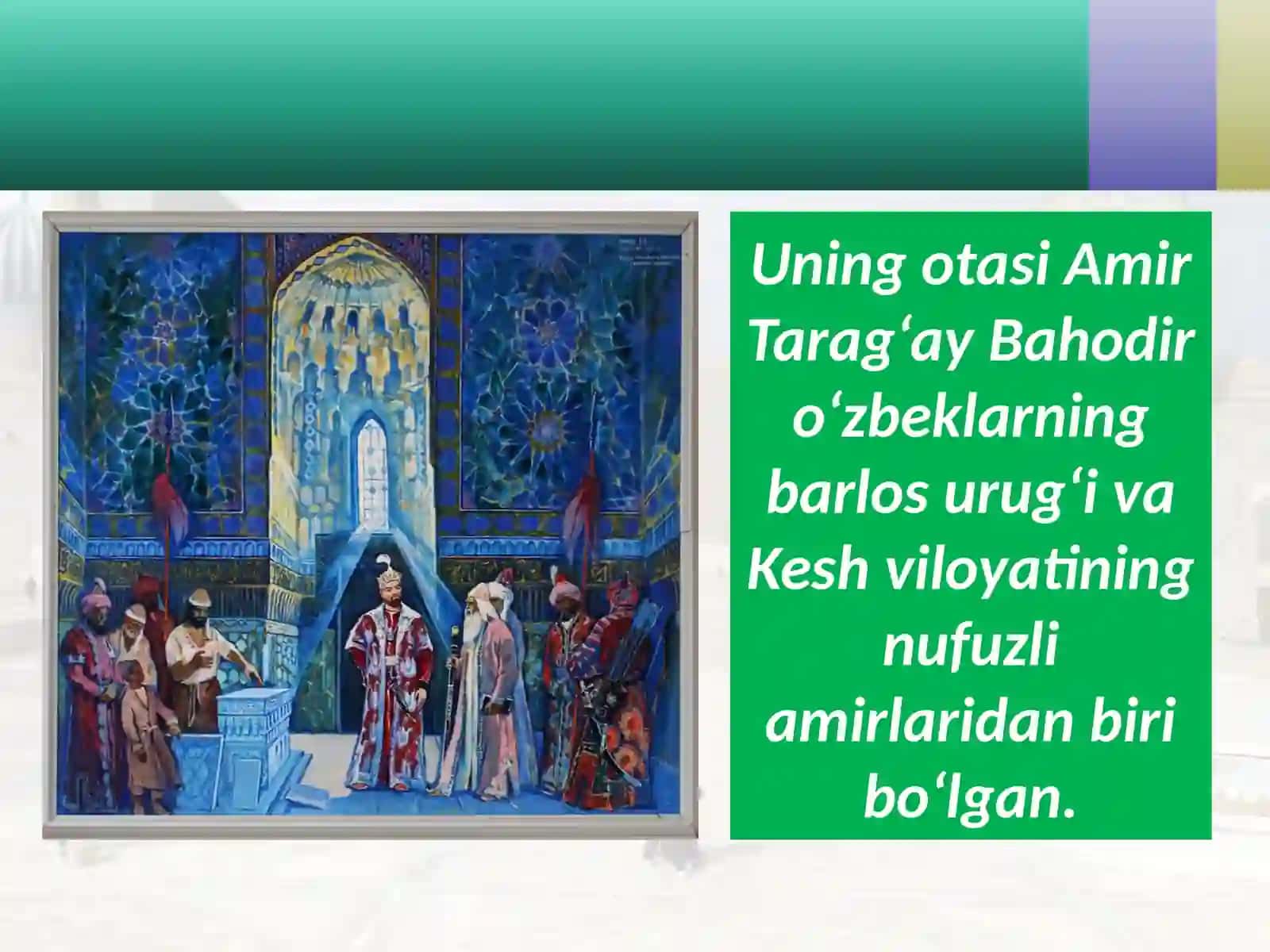 Sohibqiron Amir Temur 3