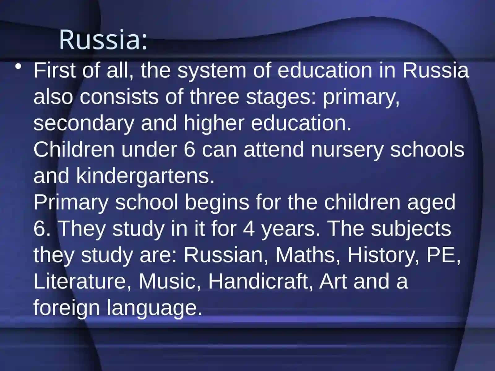 Secondary education in Russia and England 3
