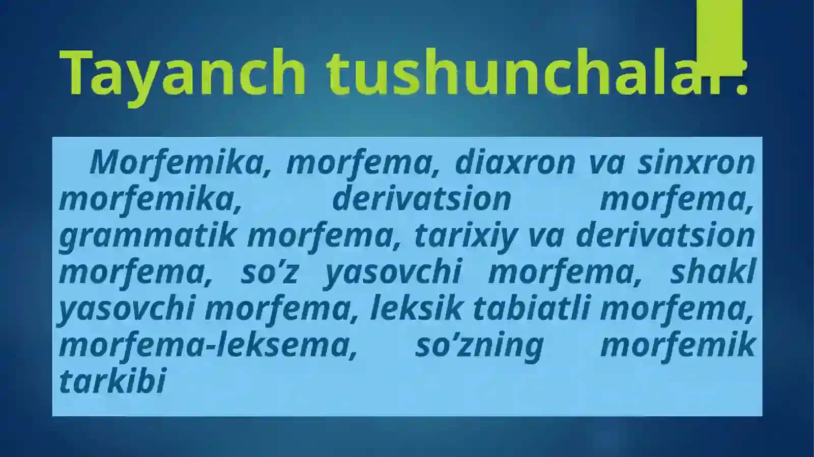 So’zning morfem tarkibi 3