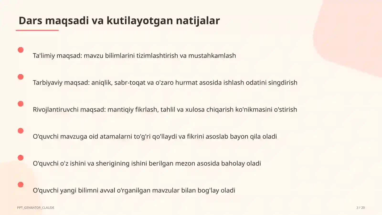 SMART maqsadlar asosida dars maqsadini belgilash 3