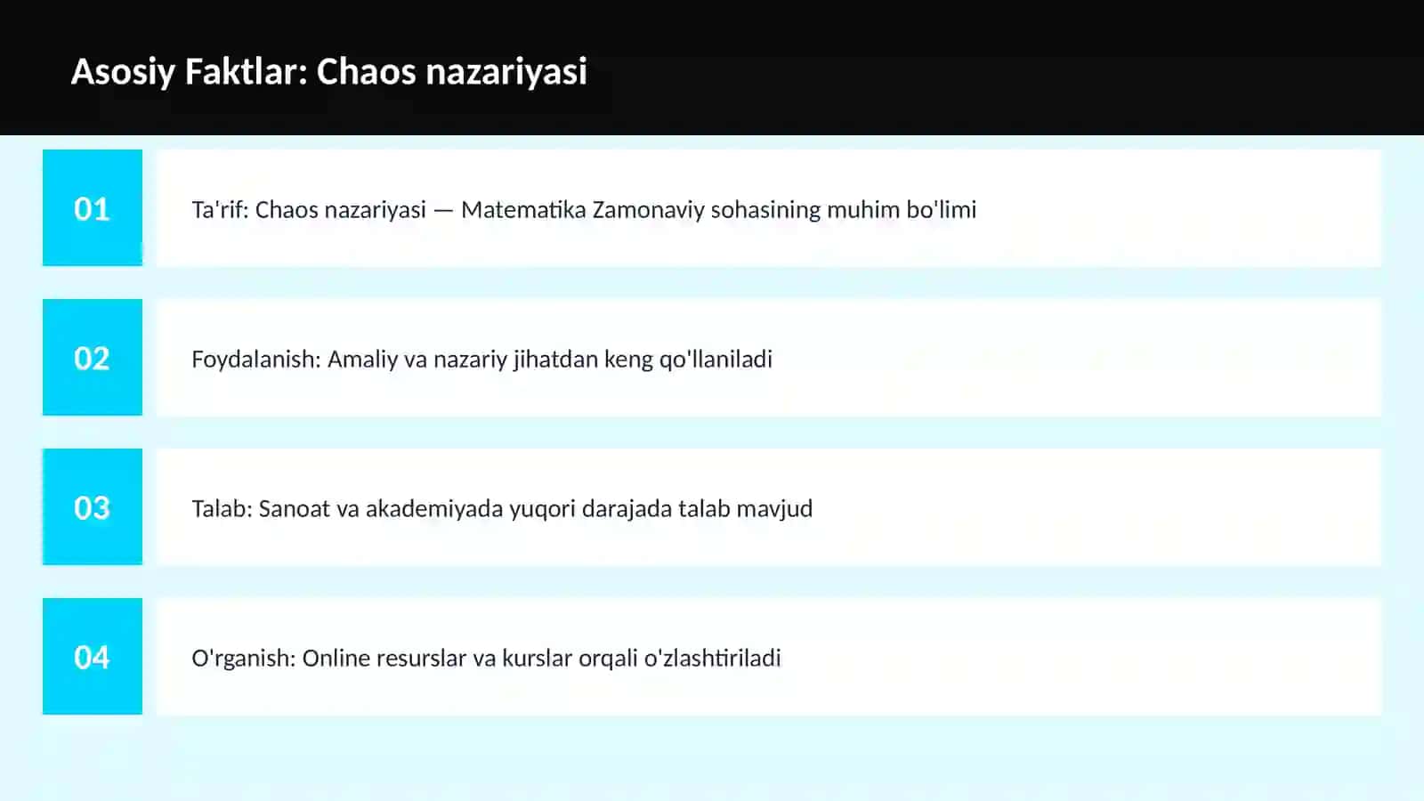 Chaos nazariyasi 3