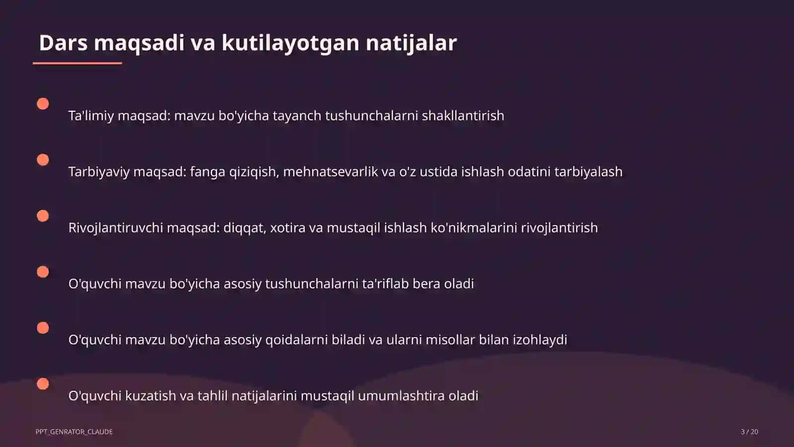 Relyef shakllari: tog'lar va tekisliklar (5-sinf) 3