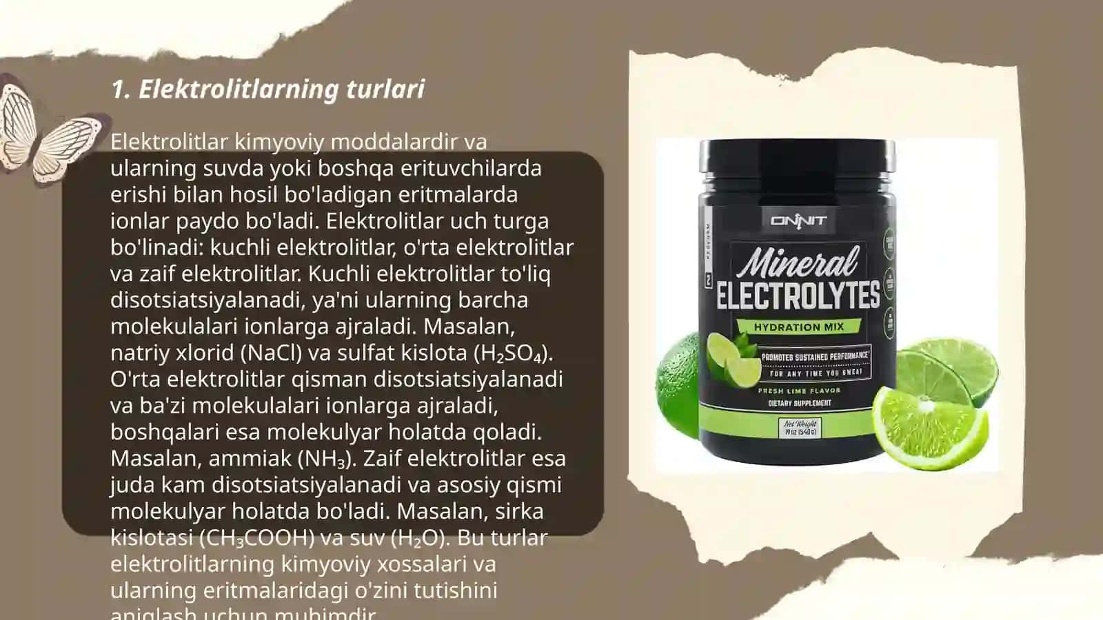 Elektrolitlar 3
