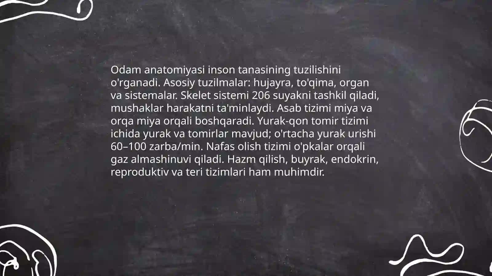 Odam anatomiyasi 3