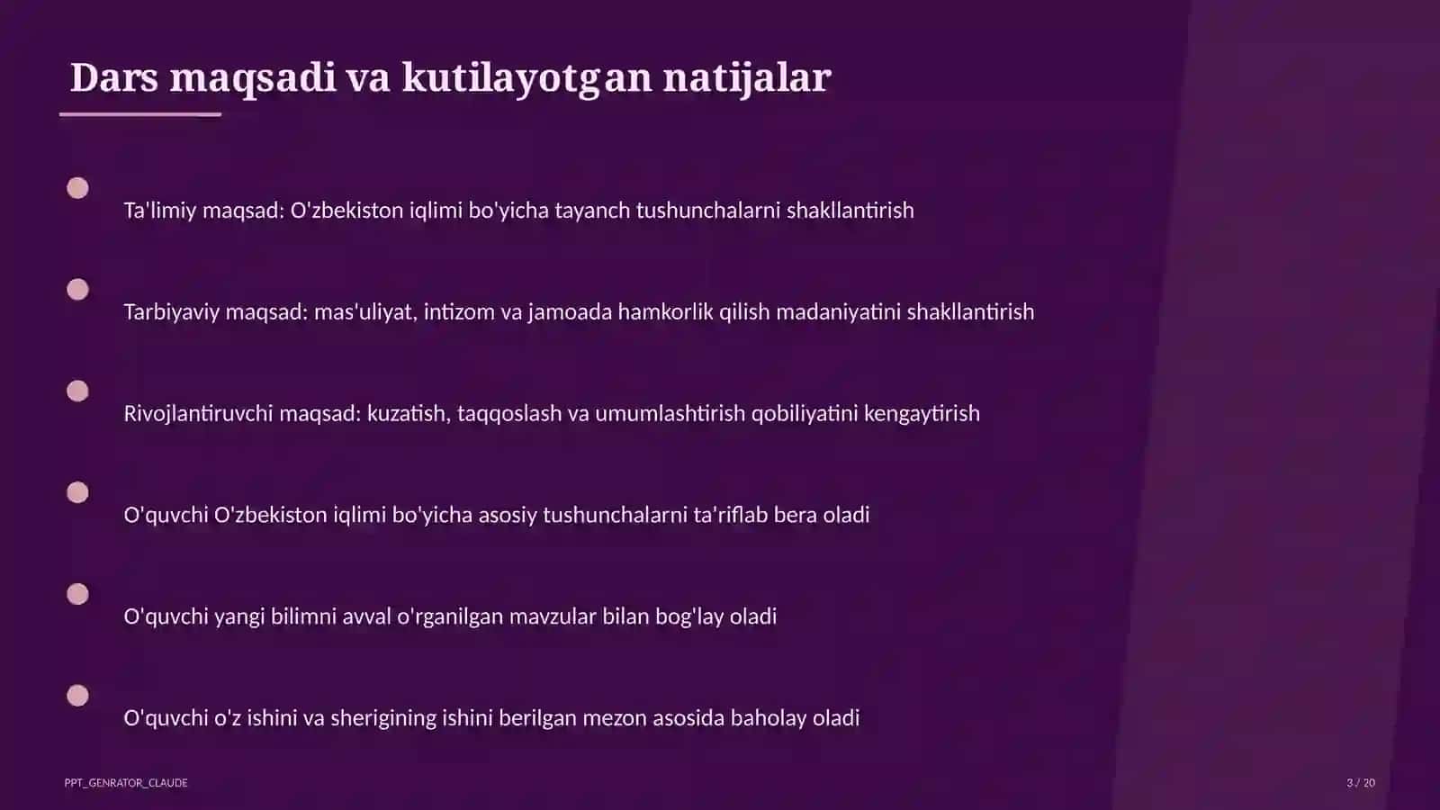 O'zbekiston iqlimi (8-sinf) 3