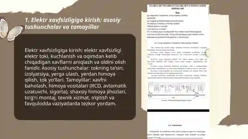 Elektr xavfsizligi va ishonchliligi faniga kirish 3