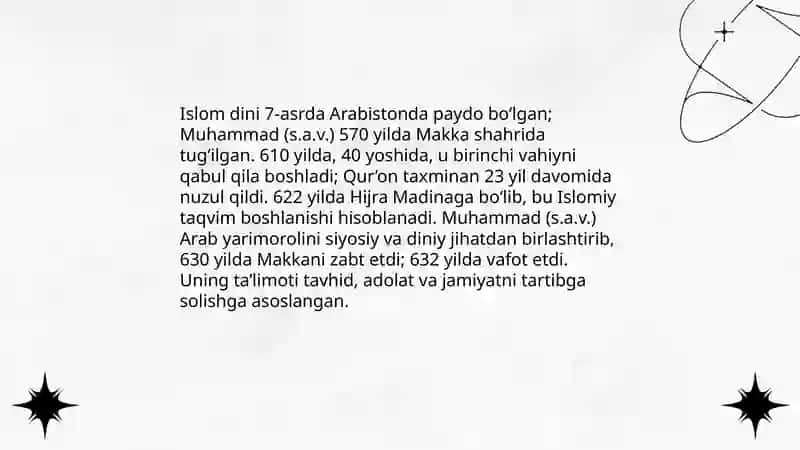 Islom dini tarixi va mohiyati 3