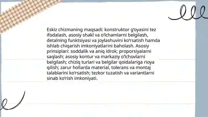 Eskiz chizmasi 3