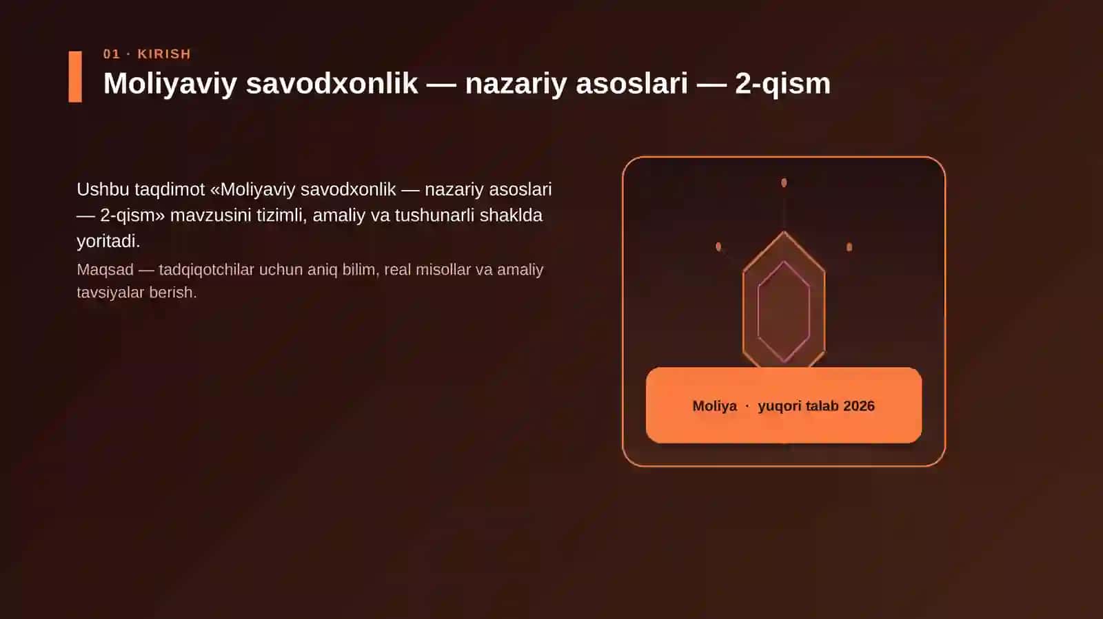 Moliyaviy savodxonlik — nazariy asoslari — 2-qism 3