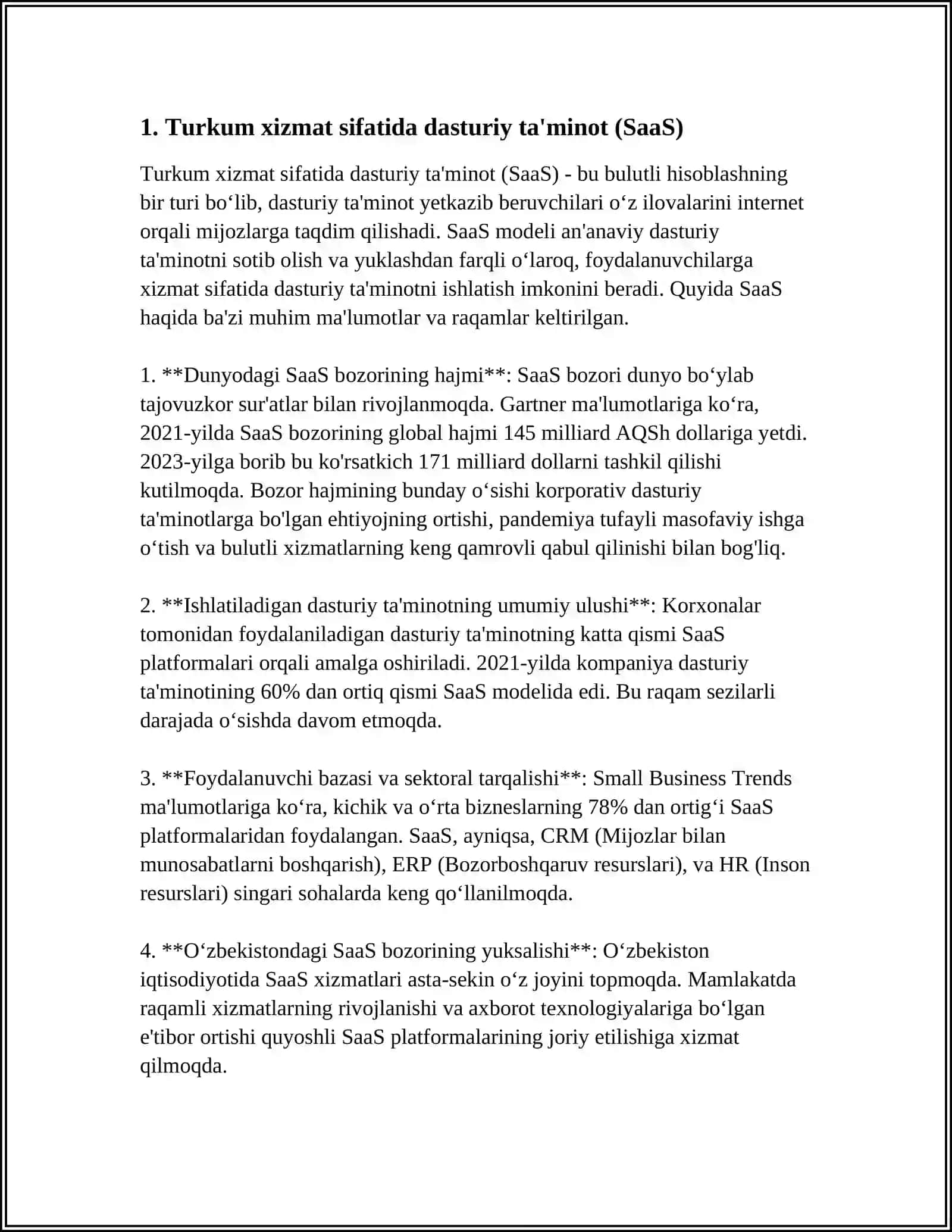 BULUTLI HISOBLASHLAR (CLOUD COMPUTING) TURLARI 3