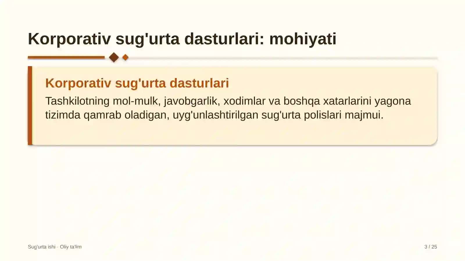 Elektrotexnika sanoatida korporativ sug'urta dasturlari 3