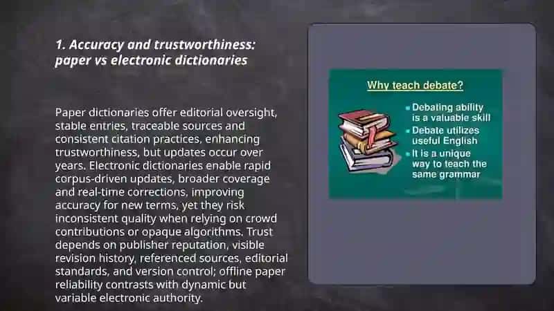 A debate:paper va electronic dictionary. Uralova Dildora 3