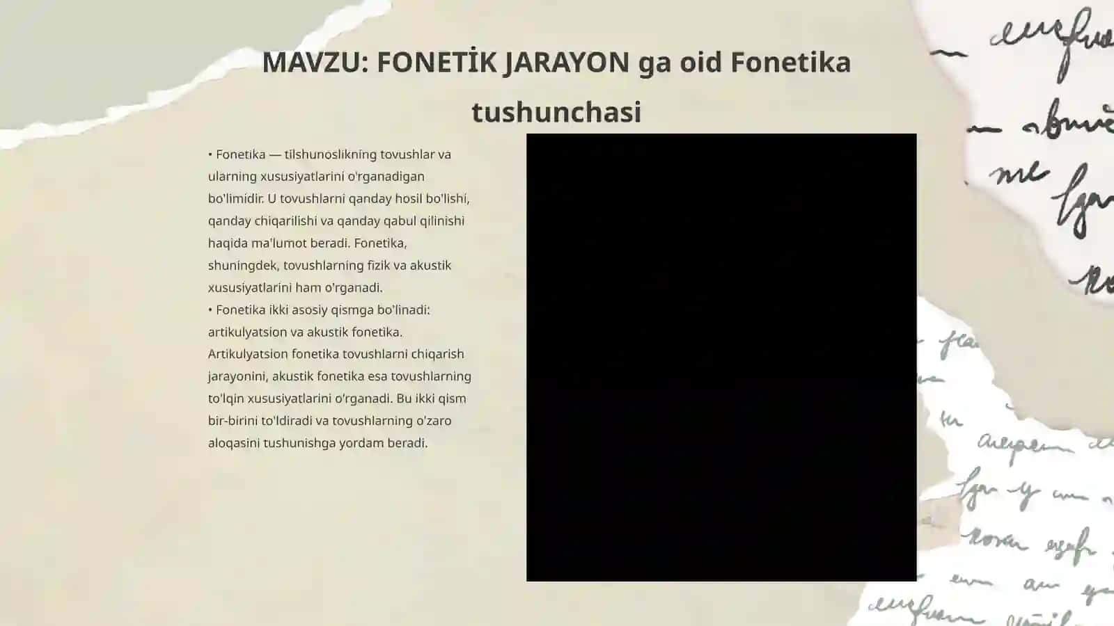 FONETİK JARAYON 3