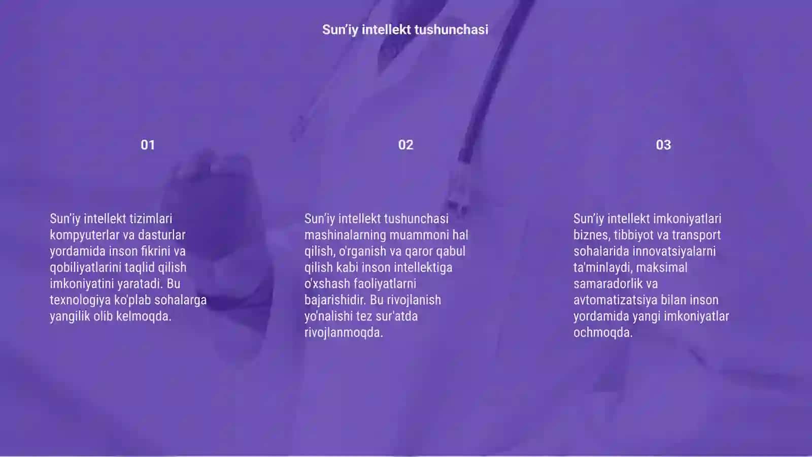 Sun’iy intellekt tizimlari 3