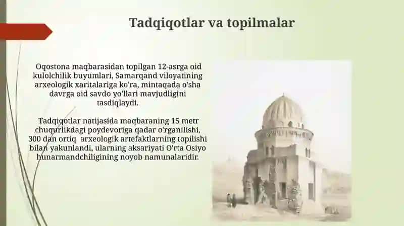 Oqostona maqbarasi 3