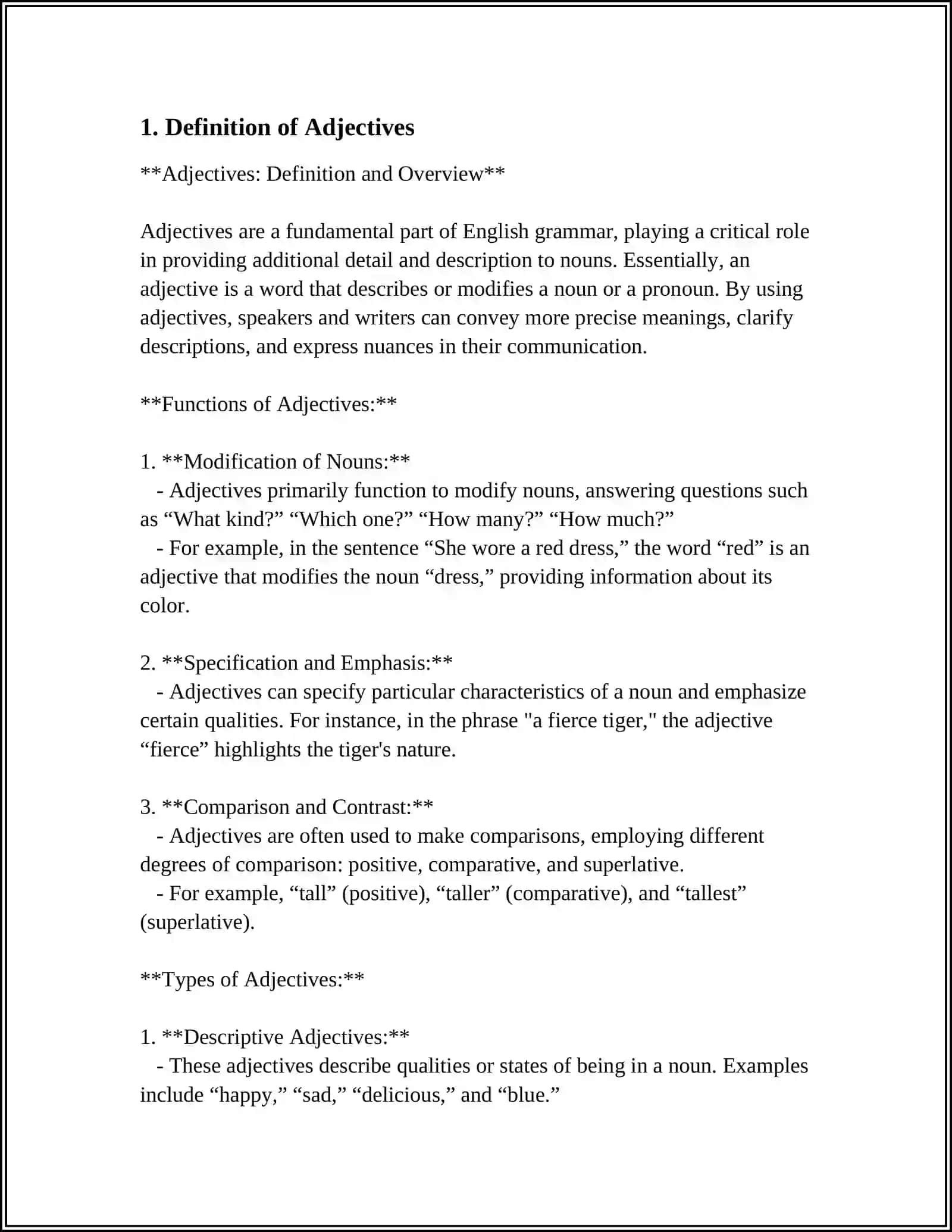 ADJECTIVES 3
