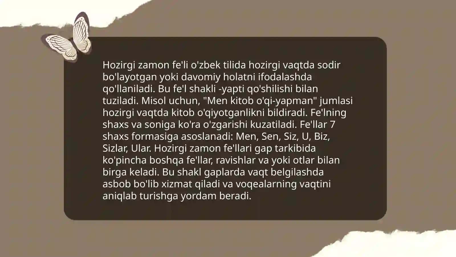 Fe'l zamonlari 3