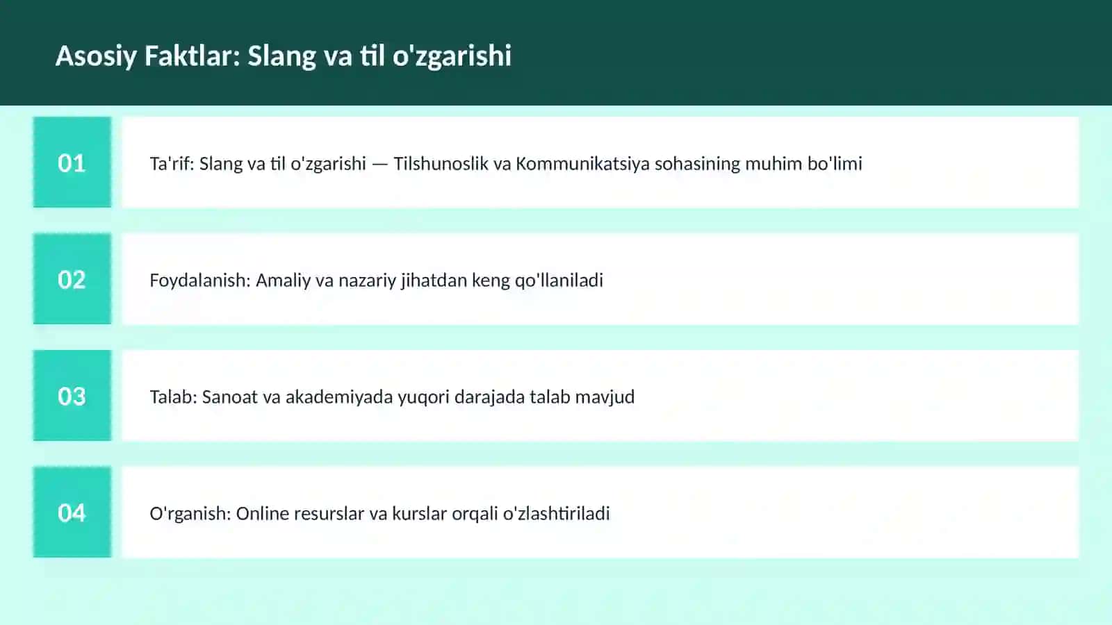 Slang va til o'zgarishi 3