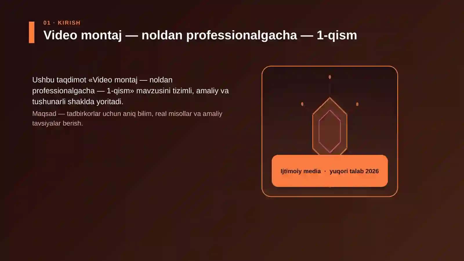 Video montaj — noldan professionalgacha — 1-qism 3