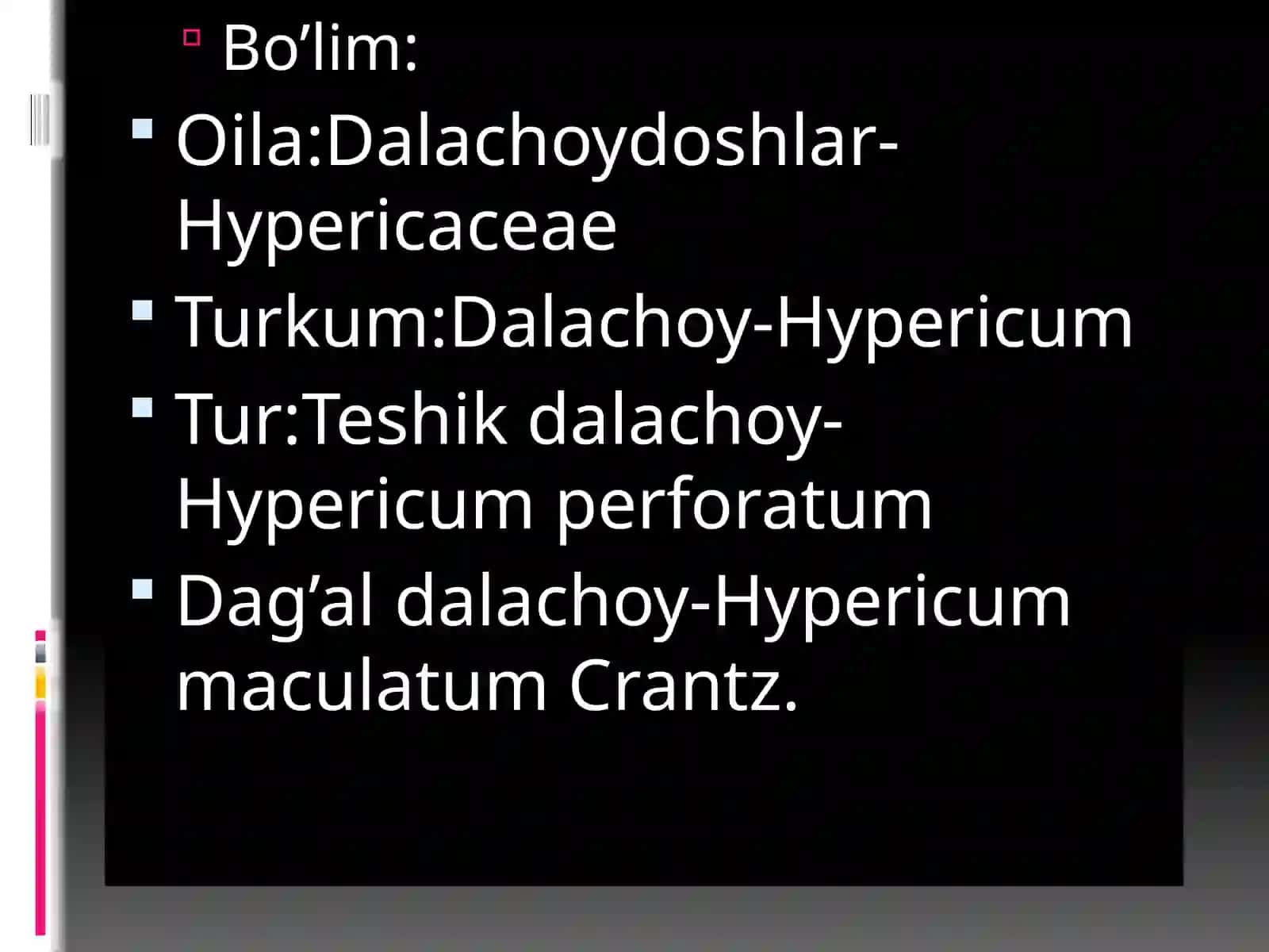Dalachoydoshlar oilasi 3