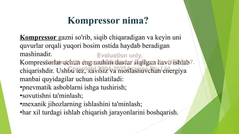 Nasos, ventilyator va kompressorlar haqida asosiy tushuncha 3