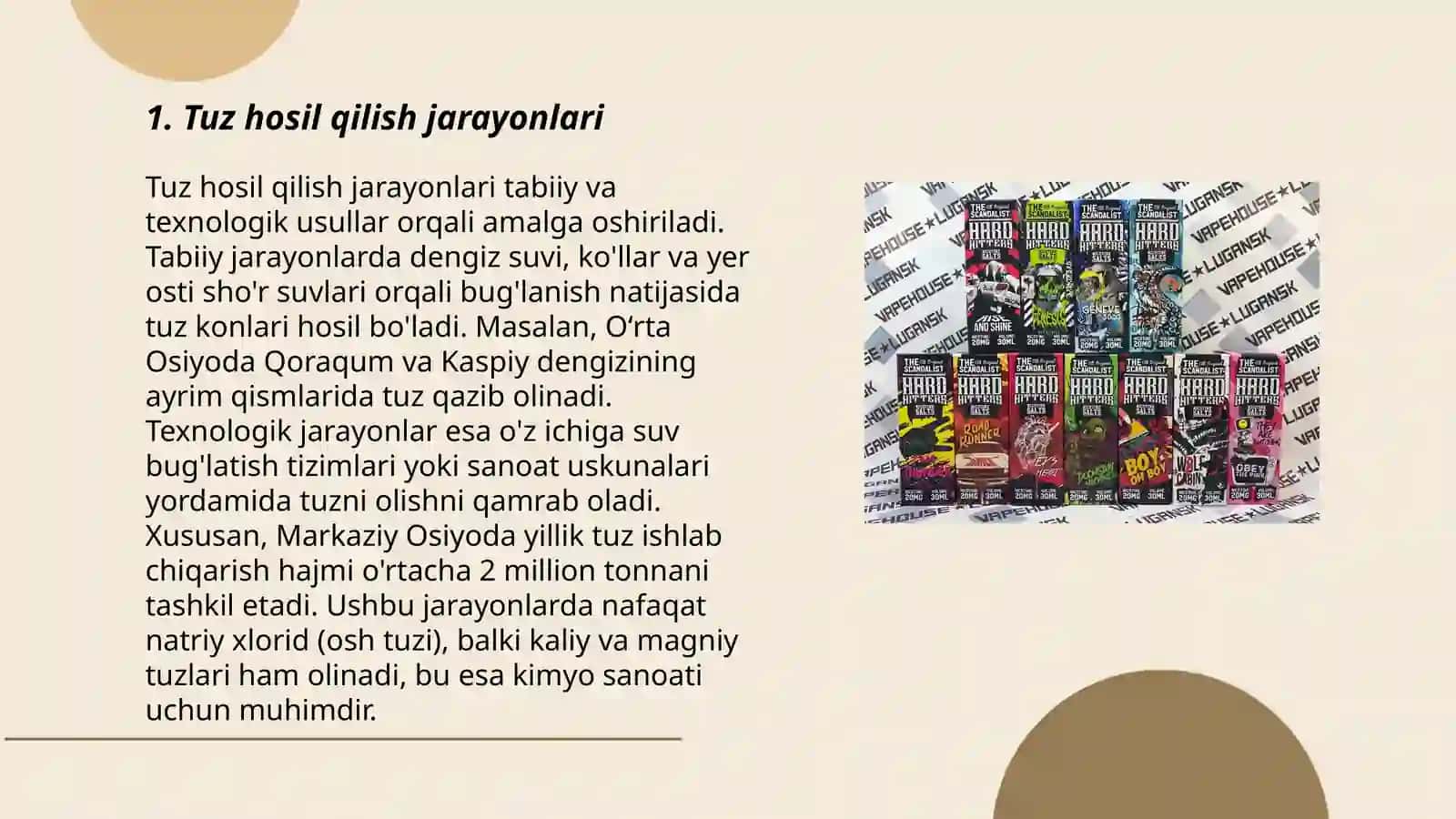 Tuzlarning olinish usullari 3