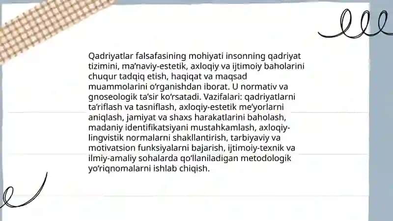 Qadriyatlar falsafasi 3