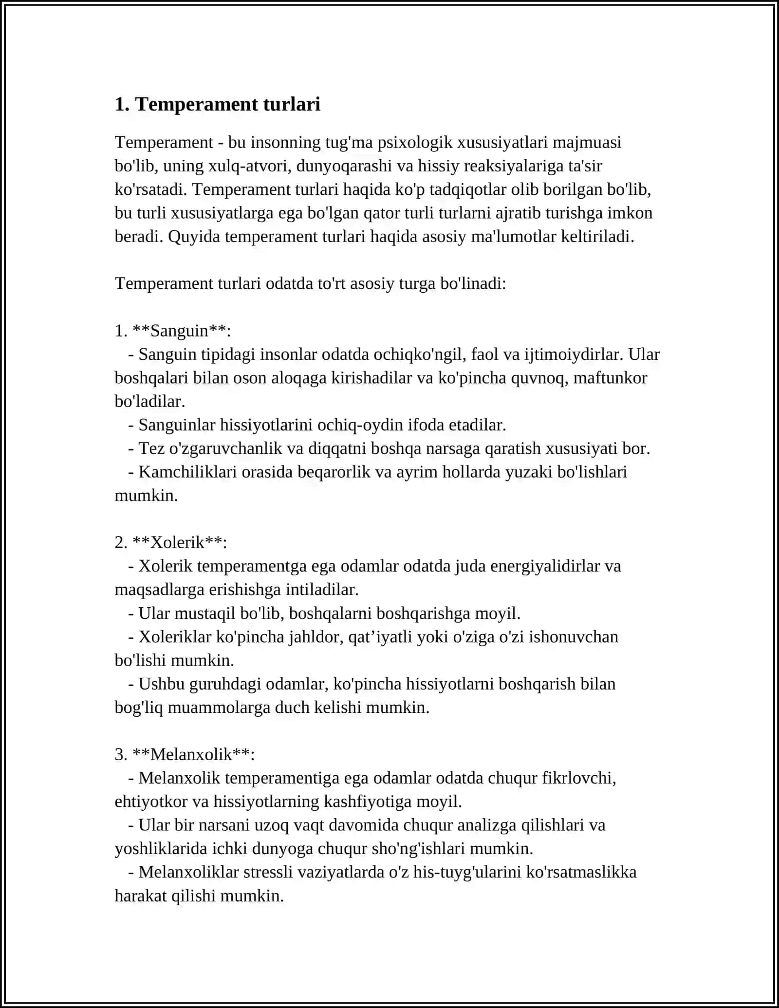 TEMPERAMENT 3