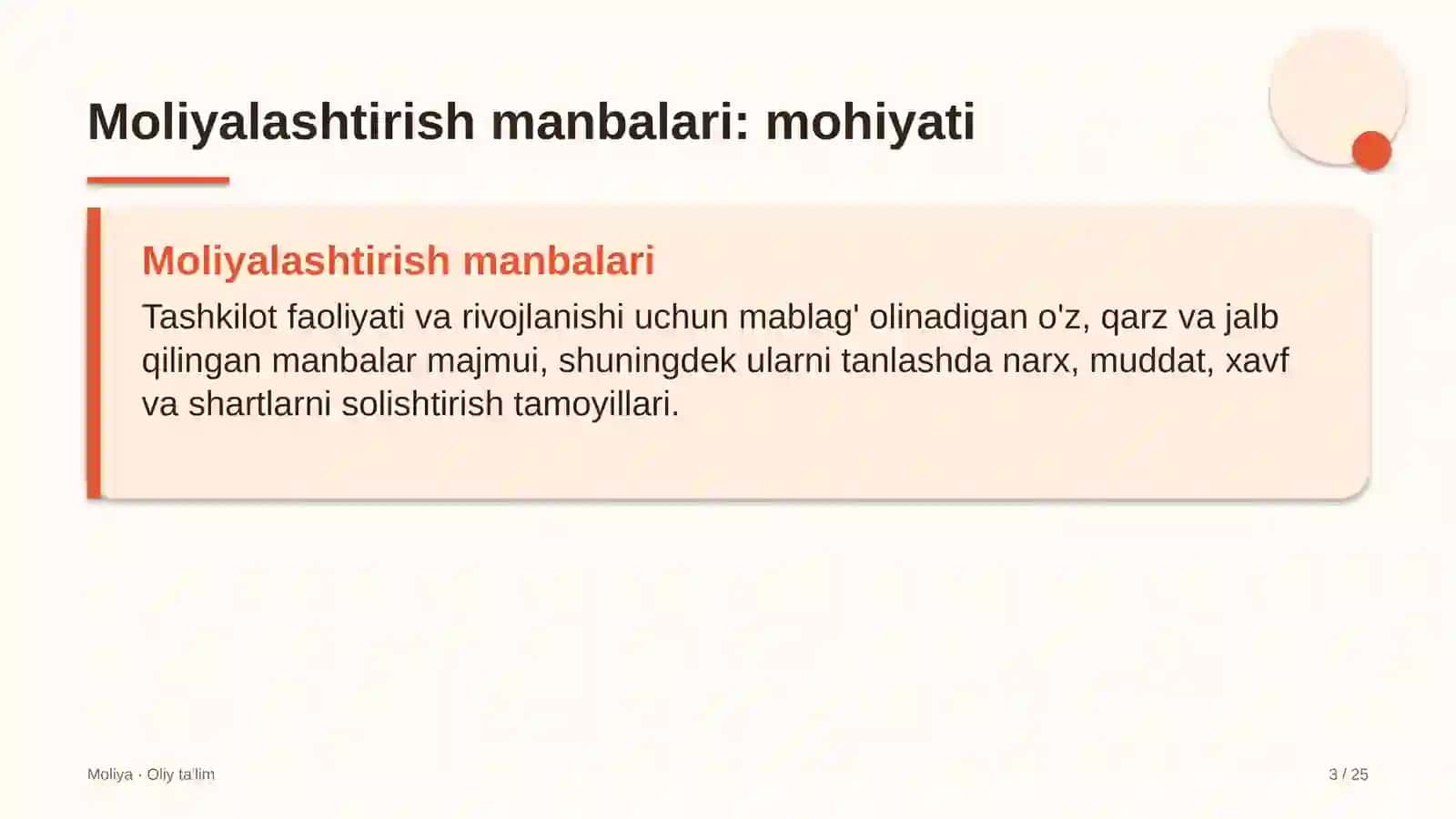 Ko'p qavatli uylar qurilishida moliyalashtirish manbalari 3