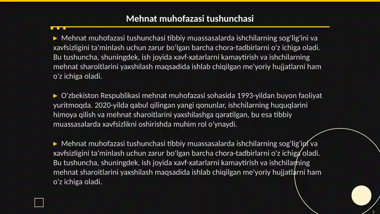 Tibbiy muassasalarda mehnat muhofazasi va texnika xavfsizligi 3