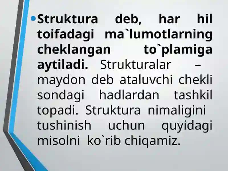 Массивлар ва структуралар 3
