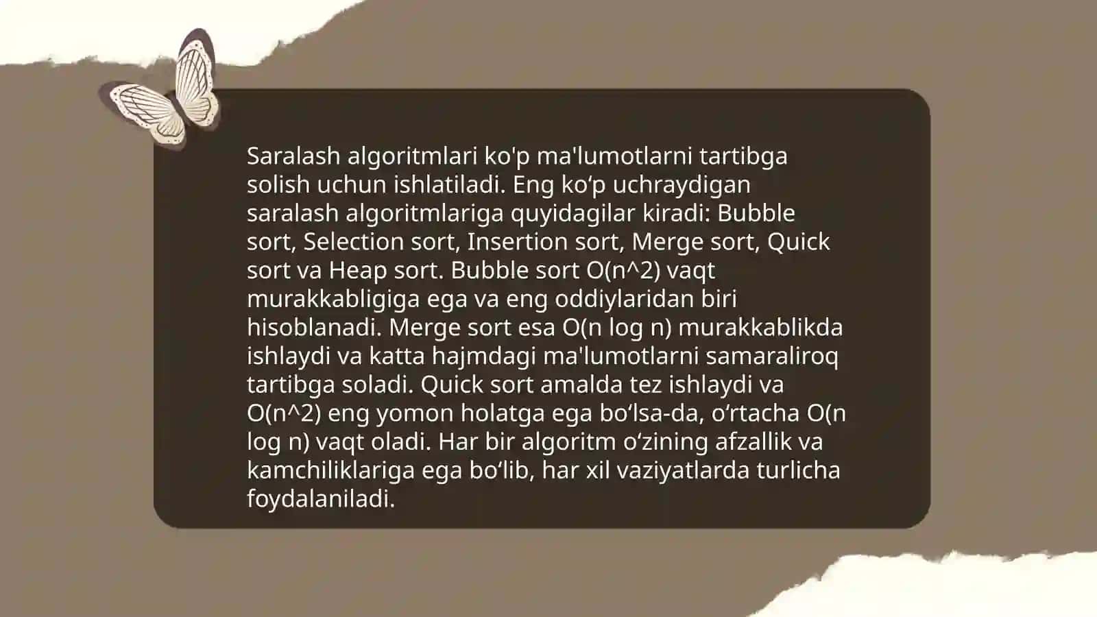 Saralash va izlashning samarali algoritmlari 3