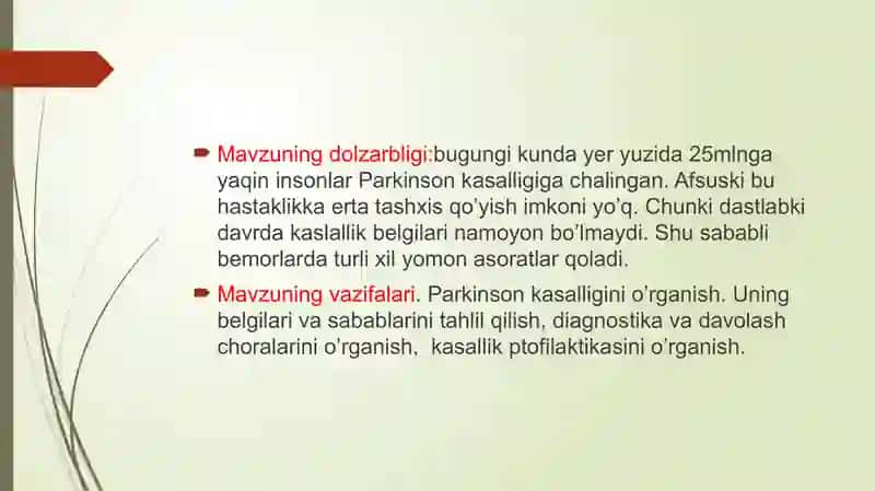 Parkinson kasalligi 3