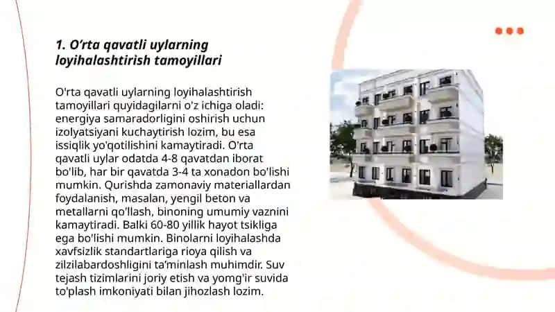 O’rta qavatli uylar 3