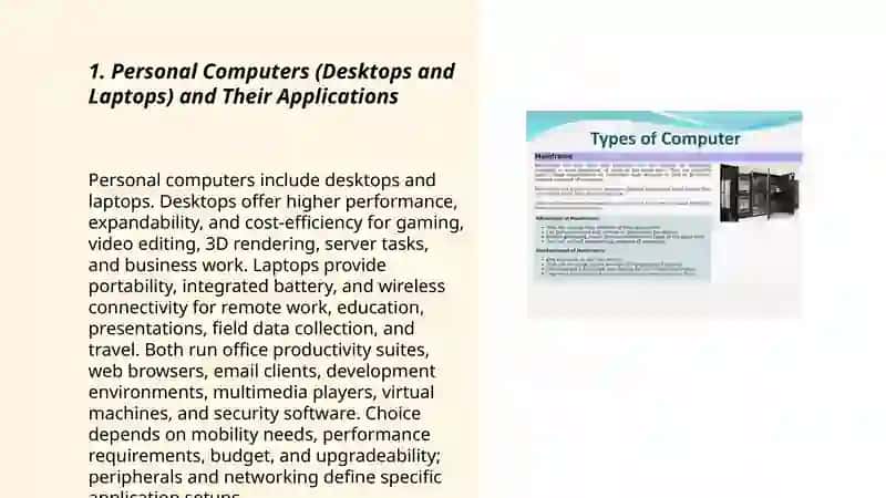 Types of Computers and Their Applications 3