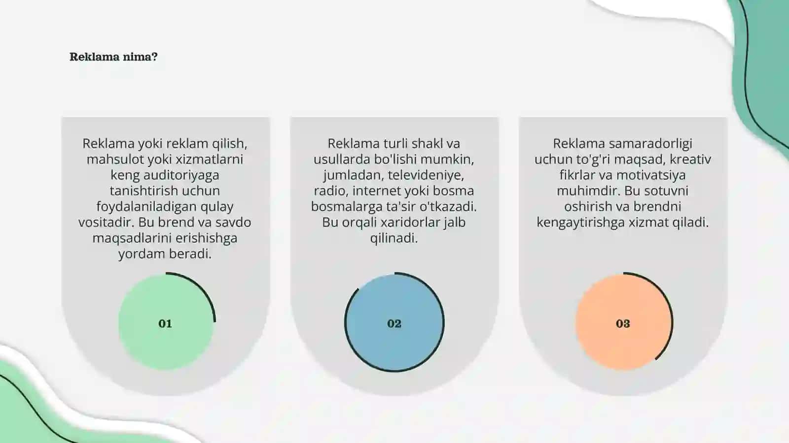 Reklama nima? 3