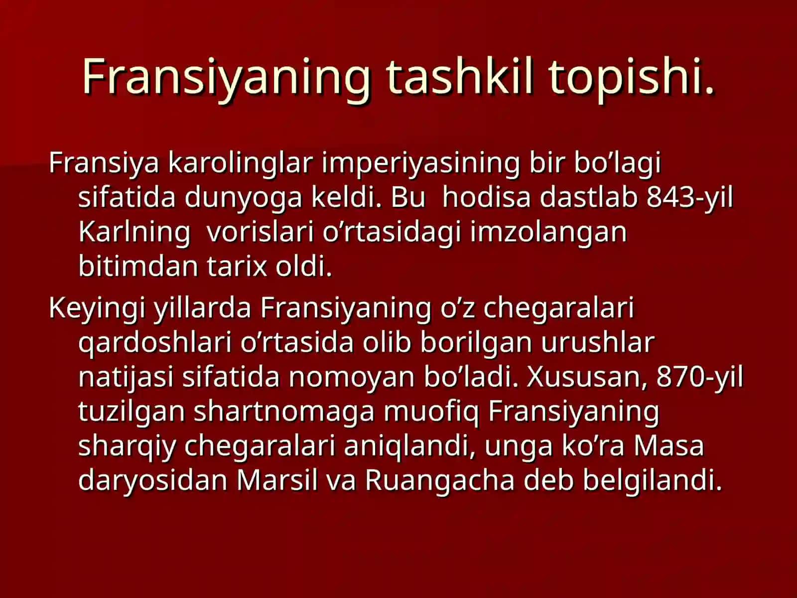 Bozorov Suxrobjonning Jahon tarix fanidan tayyorlagan mustaqil talimi 3