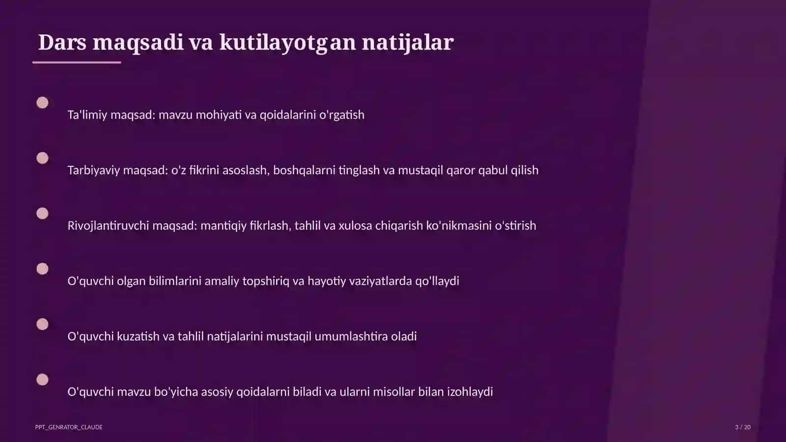 Kombinatorika elementlari: sanash qoidalari (6-sinf) 3