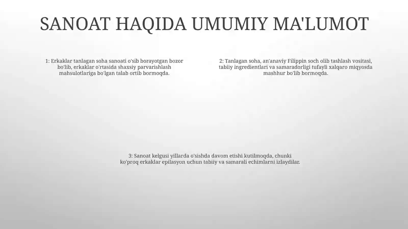 Erkaklar Tanlagan Soha 3
