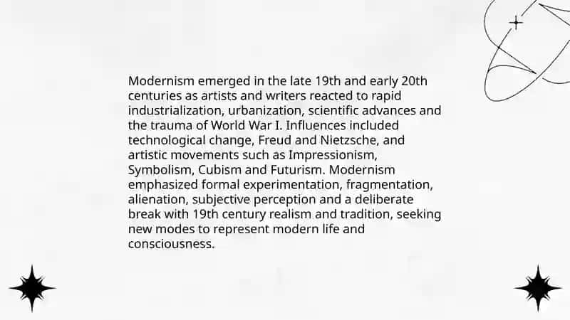 Modernism and Postmodernism 3