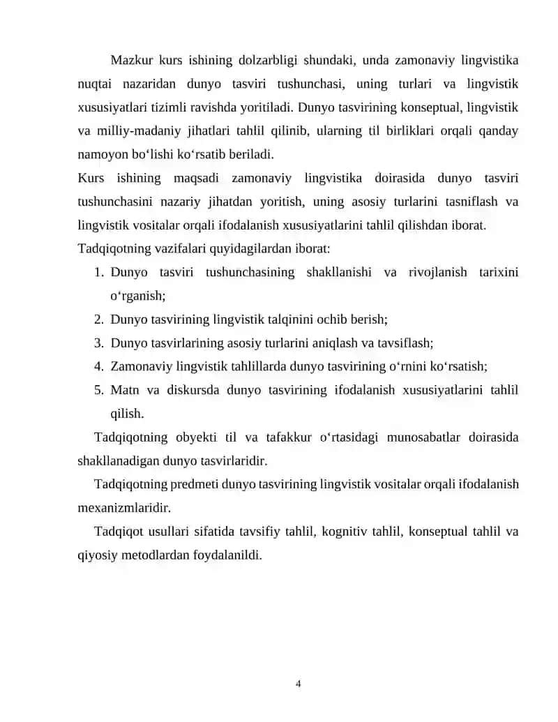DUNYO TASVIRLARI VA UNING TURLARI 3