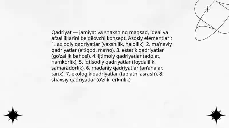 Qadriyat tushunchasi 3