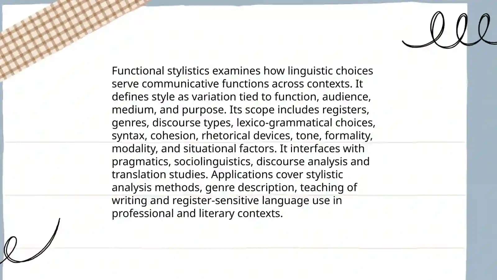 Functional stylistics 3