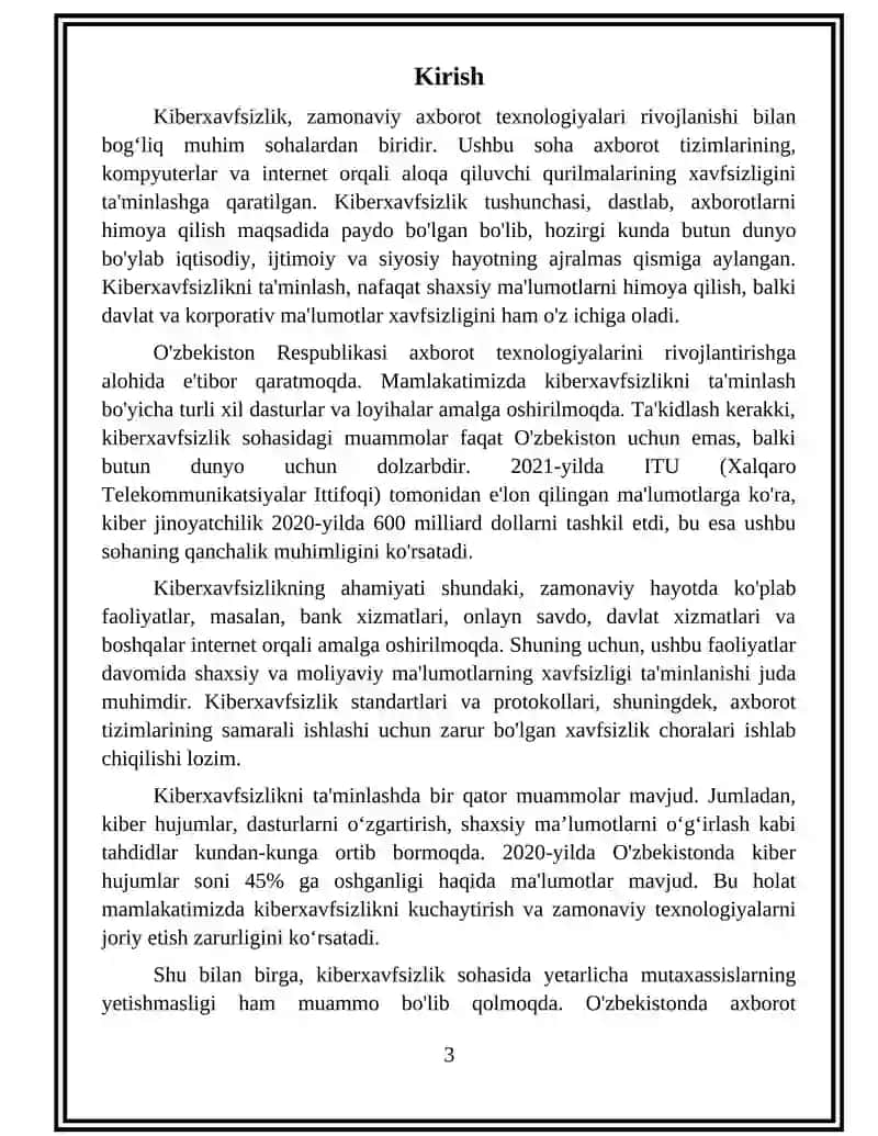 Kiberxavfsizlik Referat 3