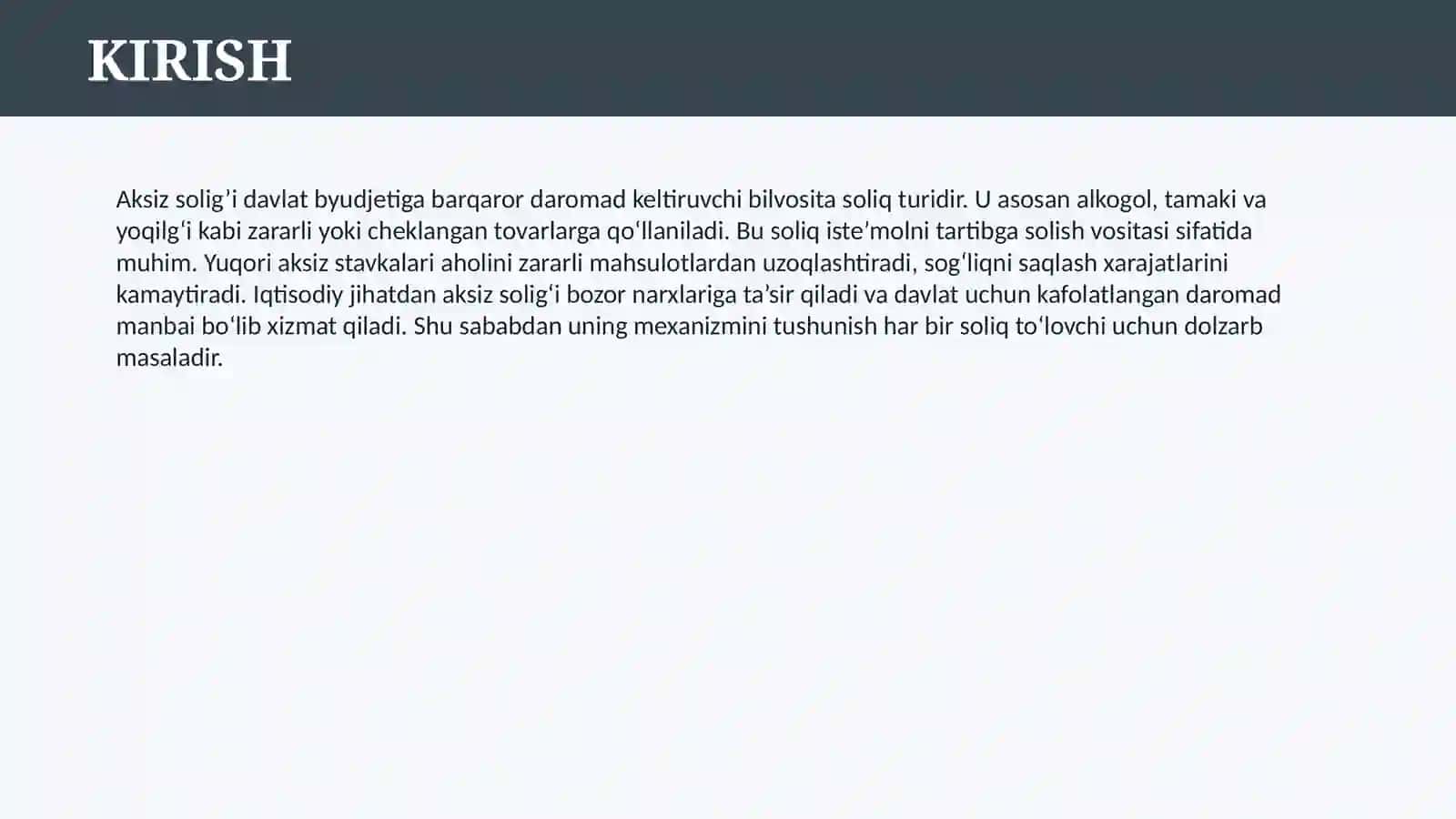 AKSIZ SOLIG’I 3
