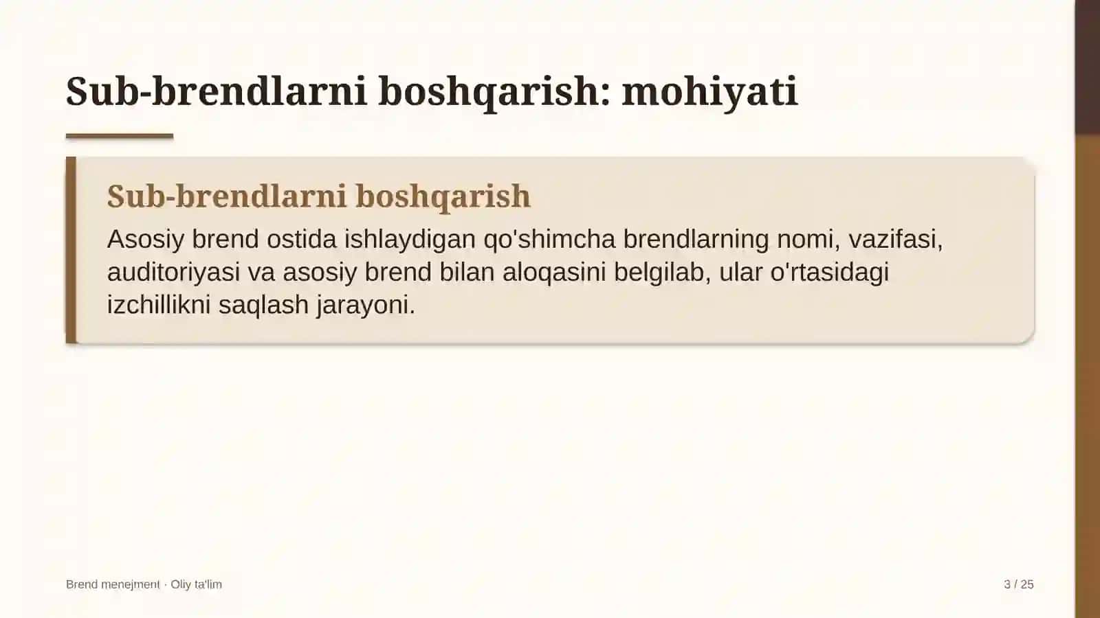 prodyuserlik markazlarida sub brendlarni boshqarish 2243 3