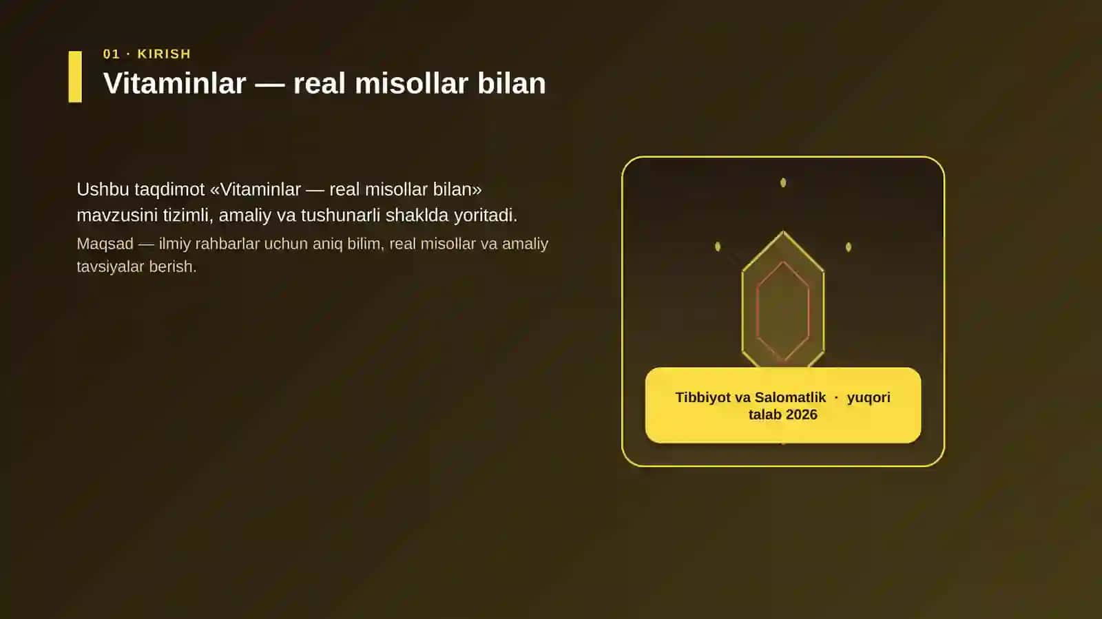 Vitaminlar — real misollar bilan 3