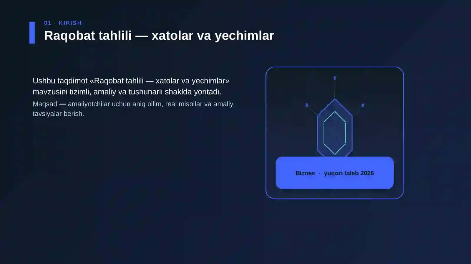Raqobat tahlili — xatolar va yechimlar 3