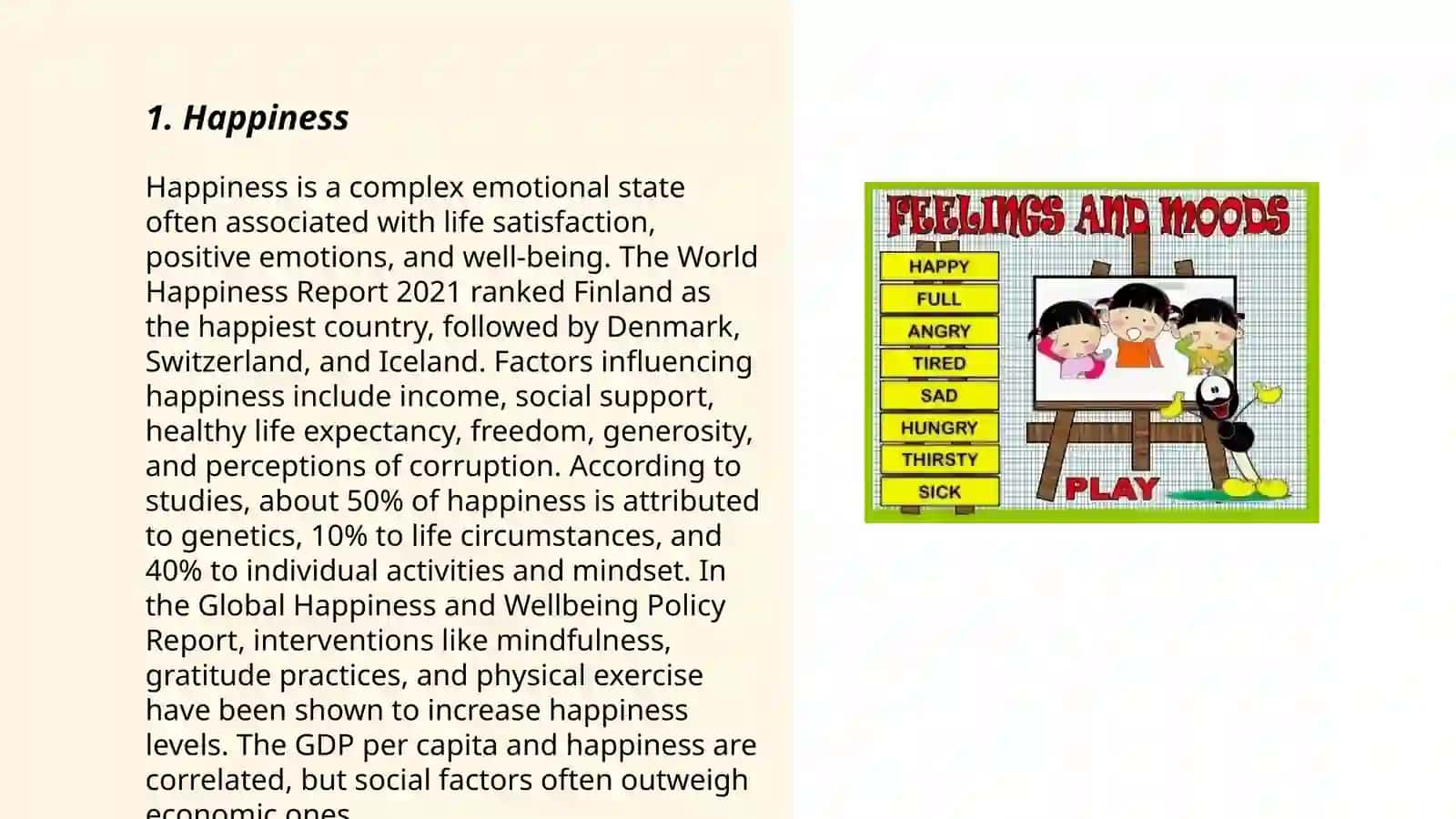 Feeling and moods 3